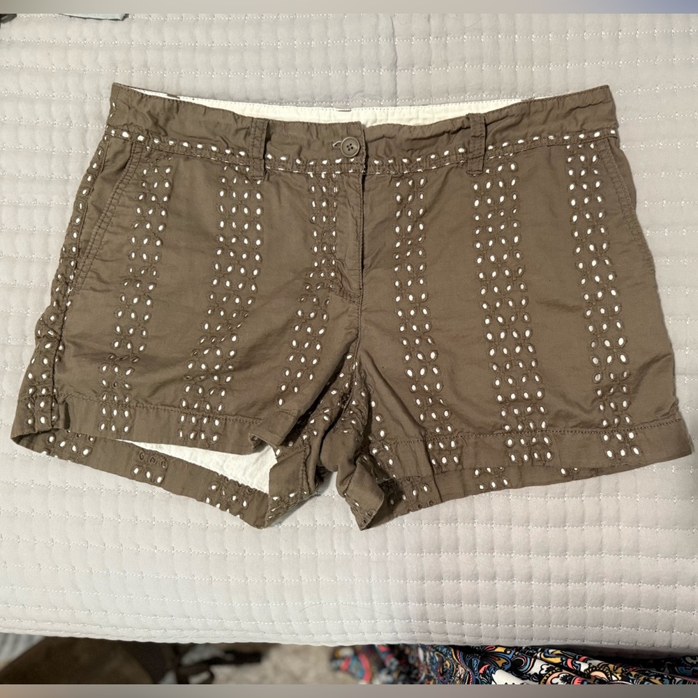LOFT Brown Eyelet Women's Cargo Shorts